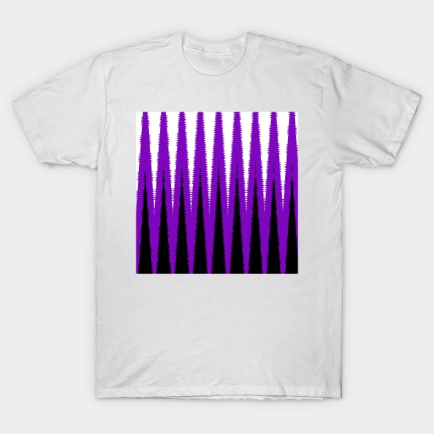 Wave Design Purple T-Shirt by BlakCircleGirl